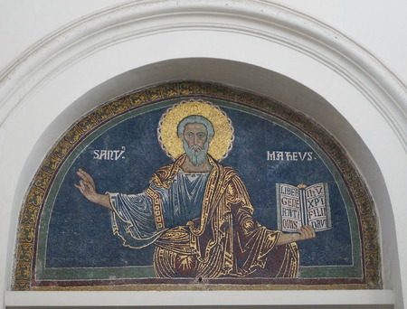 Interior of the cathedral of Salerno, Italyのeditorial素材
