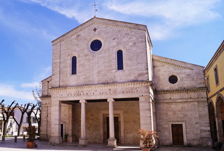 Church of San Secondiano in Chiusi, Tuscany, Italyのeditorial素材