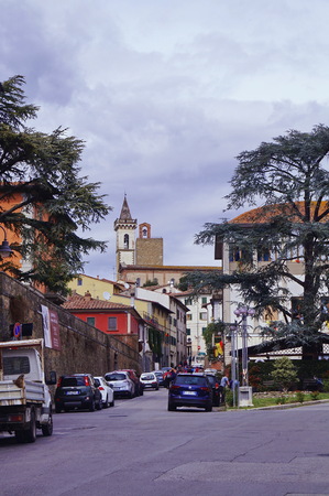 View of Vinci, Tuscany, Italyのeditorial素材