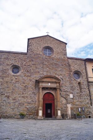 Cathedral of Cortona, Tuscany, Italyの写真素材