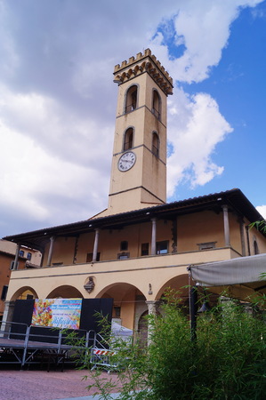 Pretorian Palace, San Giovanni Valdarno, Tuscany, Italyのeditorial素材