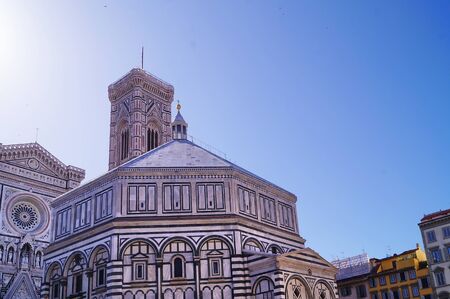 San Giovanni baptistery, Florence, Italyの写真素材