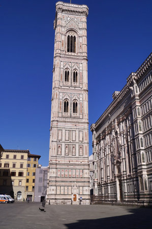 Bell tower of Giotto, Florence, Italyのeditorial素材