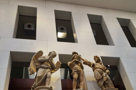 Sculptural group of the Baptism of Christ by Andrea Sansovino and Innocenzo Spinazzi in the Museo...