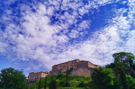 View of Volterra, Tuscany, Italyの写真素材