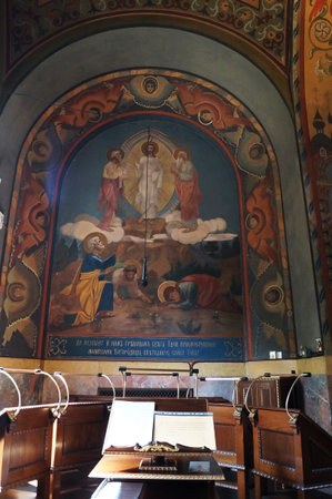 Frescoes in the Russian Orthodox Church of the Nativity in Florence, Italy