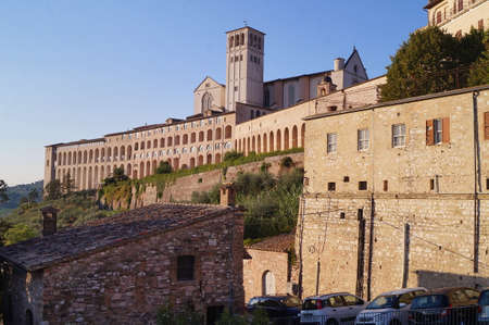 Abbey of San Francesco in Assisi, Italyのeditorial素材