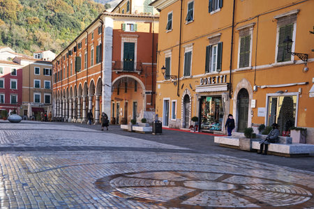 Alberica square in Carrara, Tuscany, Italy