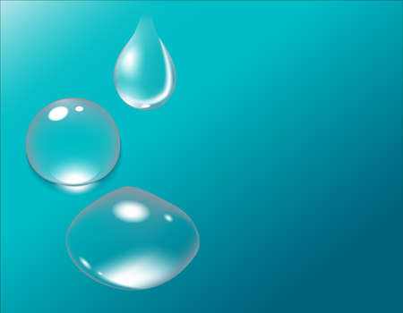 A Background design Water Drops On Blueのイラスト素材