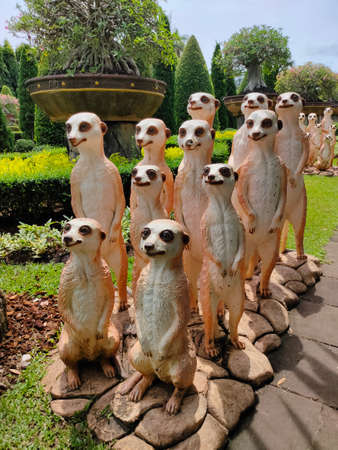 The statue in family bearの写真素材