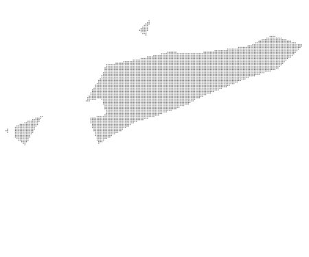 Map of EastTimor with black outline and grey fill, vector illustrationのイラスト素材