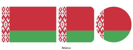 Belarus flag, vector illustrationのイラスト素材