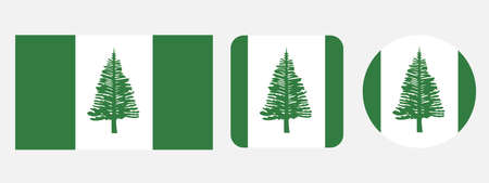 norfolk island flag, vector illustrationのイラスト素材