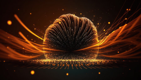3d rendering of abstract technology digital background. Futuristic shape.