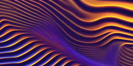 Abstract background with wavy pattern. 3d rendering, 3d illustration.
