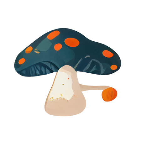 Poisonous mushroom isolated on a white background.の素材