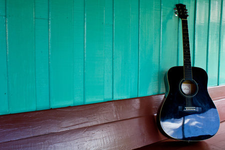 guitar on a background の写真素材