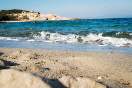 The southern part of the peninsula of Sithonia, Halkidiki, Greeceの写真素材