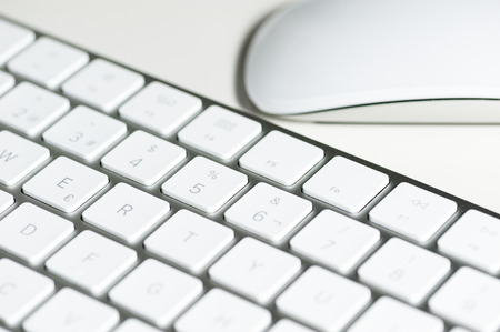 element computer taken in the foreground with white backgroundsの写真素材