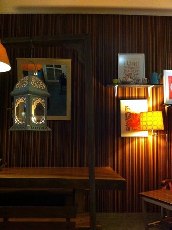 Such a cozy restaurant for dinnerの素材