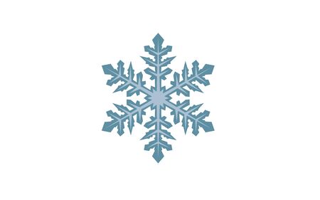 Detailed Snowflake Vector Design - Christmal Time and Holiday Season with cold and snowy weather in the winterのイラスト素材