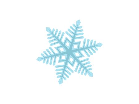 Detailed Snowflake Vector Design - Christmal Time and Holiday Season with cold and snowy weather in the winterのイラスト素材