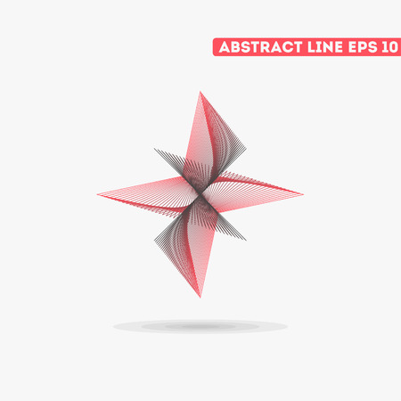 Abstract vector lines. Vector lines. Abstract vector illustration.のイラスト素材