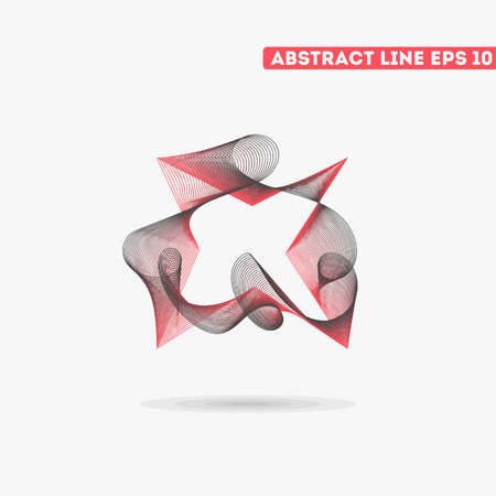 Abstract vector lines. Vector lines. Abstract vector illustration.のイラスト素材