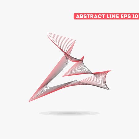 Abstract vector lines. Vector lines. Abstract vector illustration.のイラスト素材
