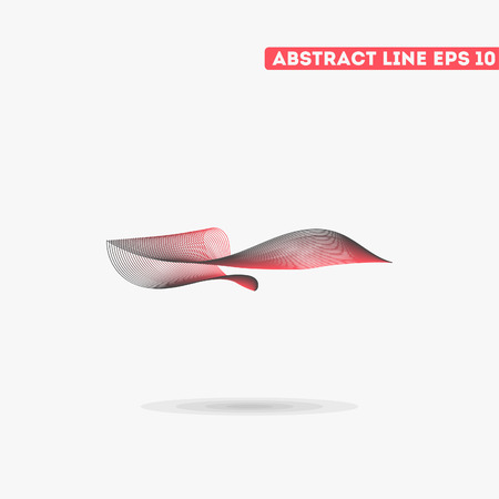 Abstract vector lines. Vector lines. Abstract vector illustration.のイラスト素材