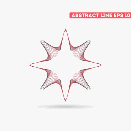Abstract vector lines. Vector lines. Abstract vector illustration.のイラスト素材