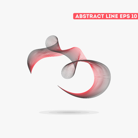 Abstract vector lines. Vector lines. Abstract vector illustration.のイラスト素材