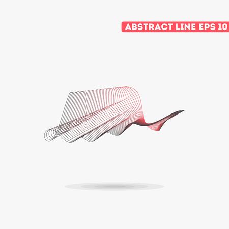 Abstract vector lines. Vector lines. Abstract vector illustration.のイラスト素材