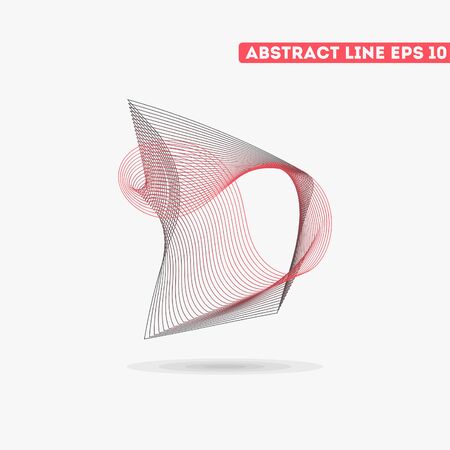 Abstract vector lines. Vector lines. Abstract vector illustration.のイラスト素材