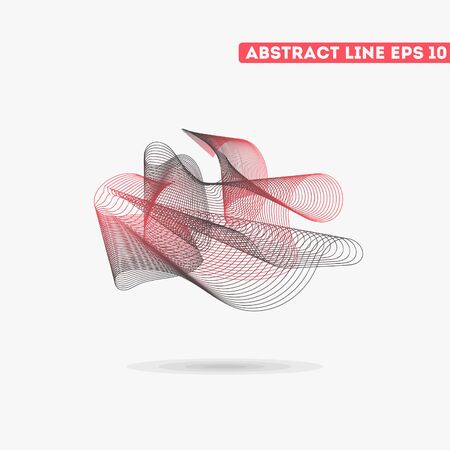 Abstract vector lines. Vector lines. Abstract vector illustration.のイラスト素材