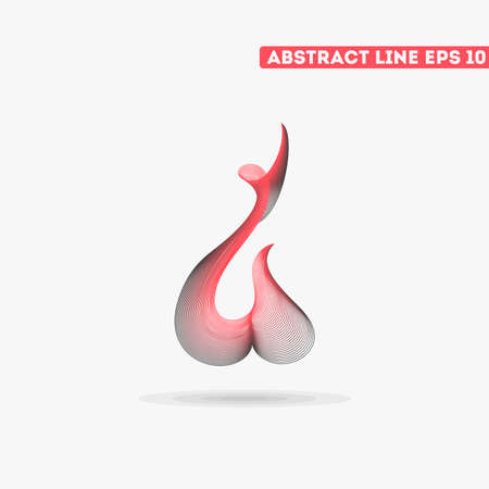 Abstract vector lines. Vector lines. Abstract vector illustration.のイラスト素材