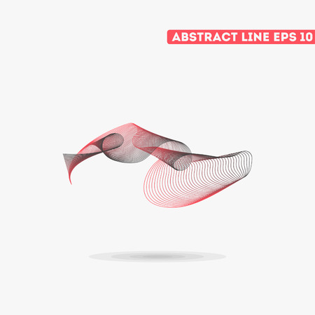 Abstract vector lines. Vector lines. Abstract vector illustration.のイラスト素材