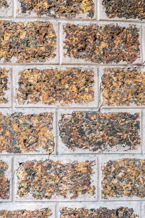 Laterite block wall