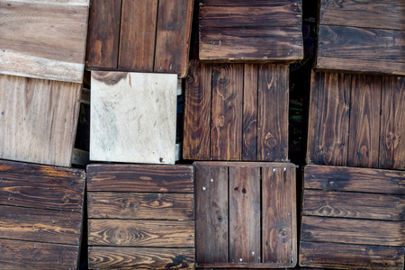 Stack of wood stoolsの写真素材