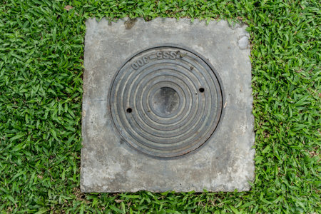 Rusty metal drain cover