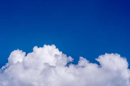 White cloud on blue sky backgroundの写真素材