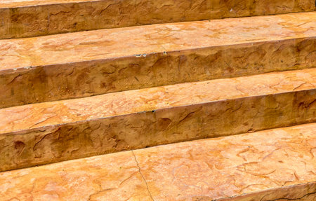 Brown aged concrete staircaseの写真素材