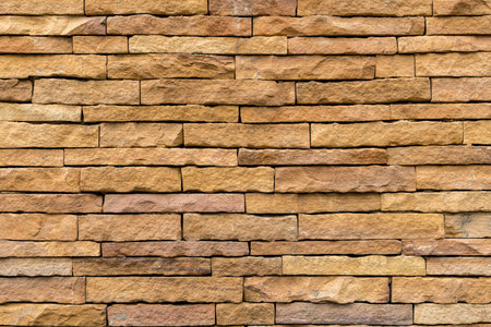 Part of brown stone wall