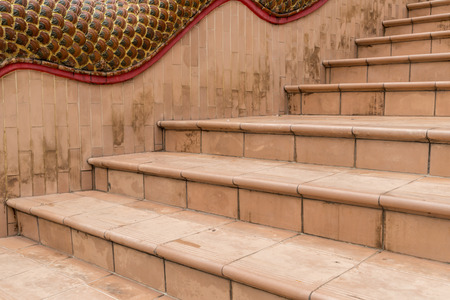 Brown Ceramic tile staircaseの写真素材