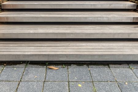 Old brown wood  staircaseの写真素材