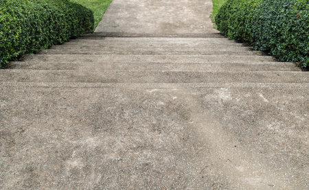 Concrete staircase in the parkの写真素材