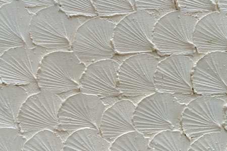 White stucco wall textureの写真素材