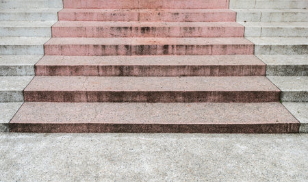 Aged concrete staircaseの写真素材