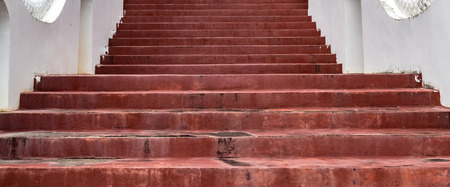 Aged Brown concrete staircaseの写真素材