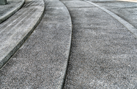 Perspective of Curve concrete staircaseの写真素材